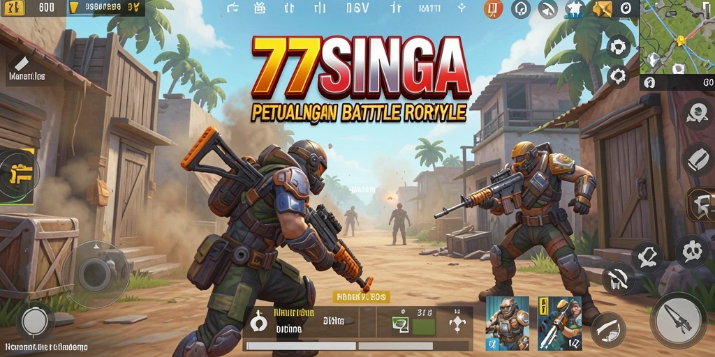 Screenshot gameplay <strong>77SINGA</strong> yang menunjukkan aksi pertempuran seru.
