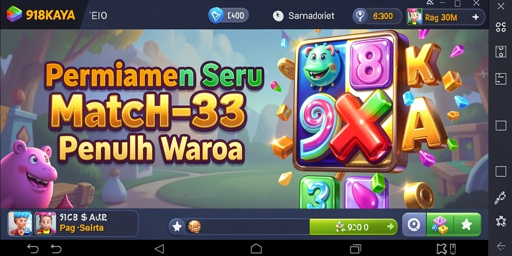Tampilan gameplay seru 918KAYA dengan grafis colorful.