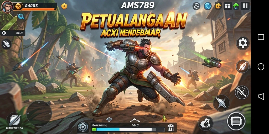 Tampilan gameplay seru dalam AMS789 yang memukau.