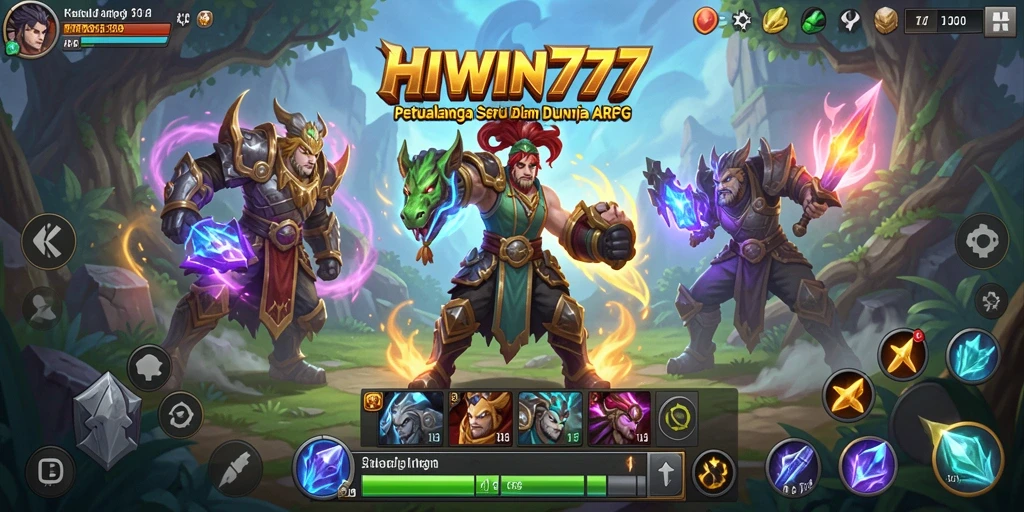 Tampilan gameplay menegangkan dari HIWIN777 dengan aksi ARPG yang mendebarkan.