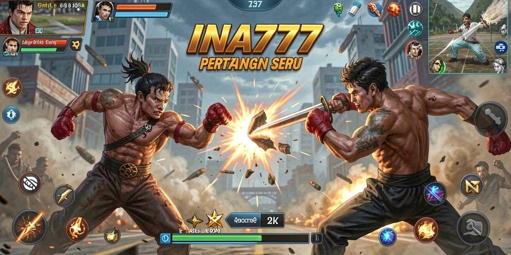 Screenshot memperlihatkan karakter dalam aksi bertarung yang menegangkan.