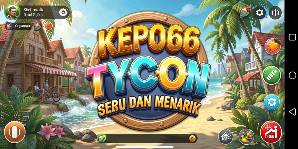 Screenshot gameplay KEPO66 yang menampilkan pembangunan empire Tycoon.