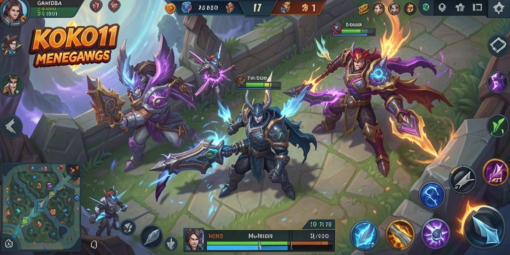 Gameplay menarik KOKO11 dengan pertempuran tim seru.