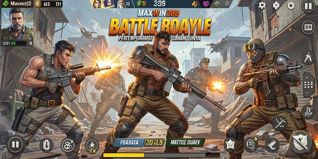 Gameplay MAXWIN288 yang mendebarkan dan strategis di arena pertempuran.