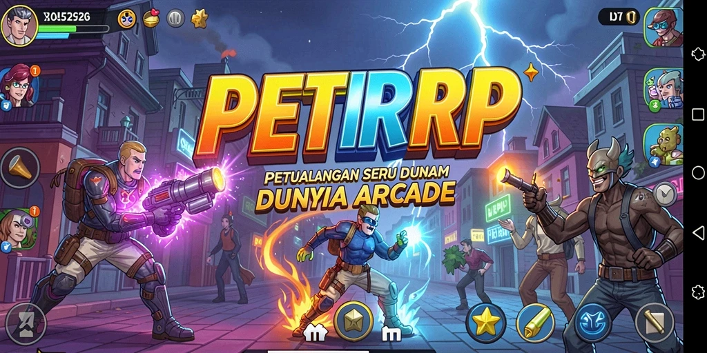 Tampilan gameplay seru PETIRRP yang penuh aksi.