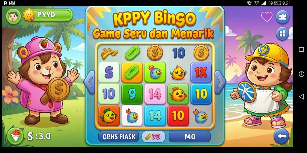 Screenshot menunjukkan gameplay seru dari RPYYY di dunia Bingo.